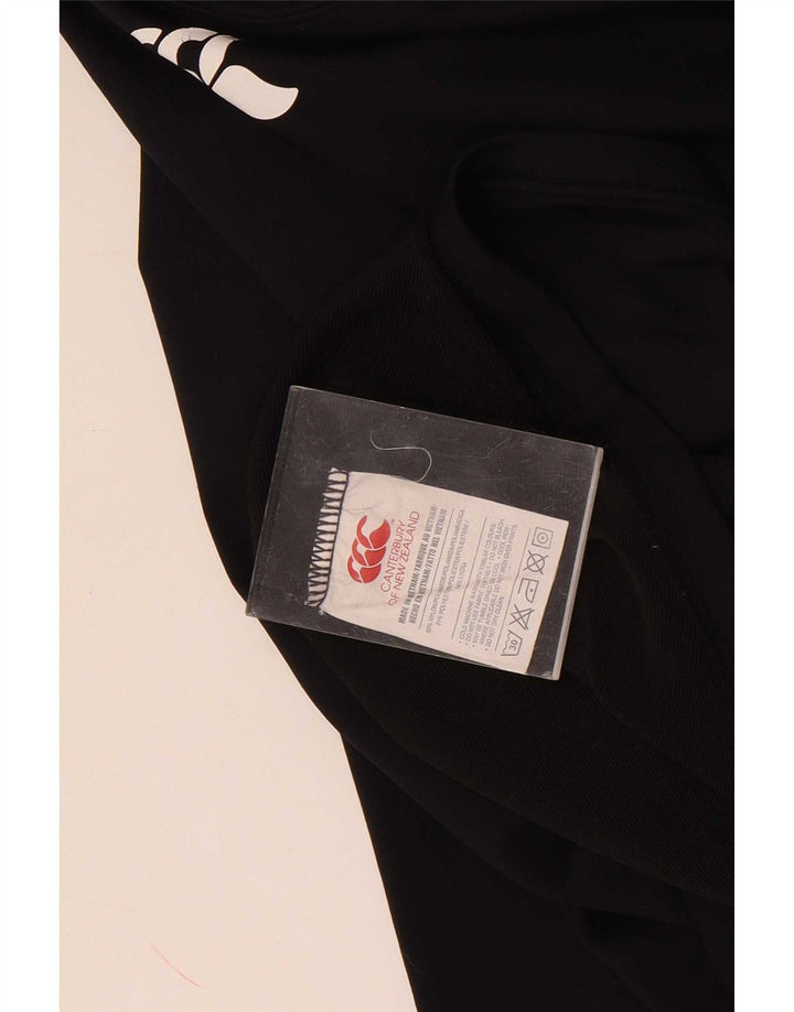Canterbury Haut graphique à manches longues pour hommes, petit nylon noir