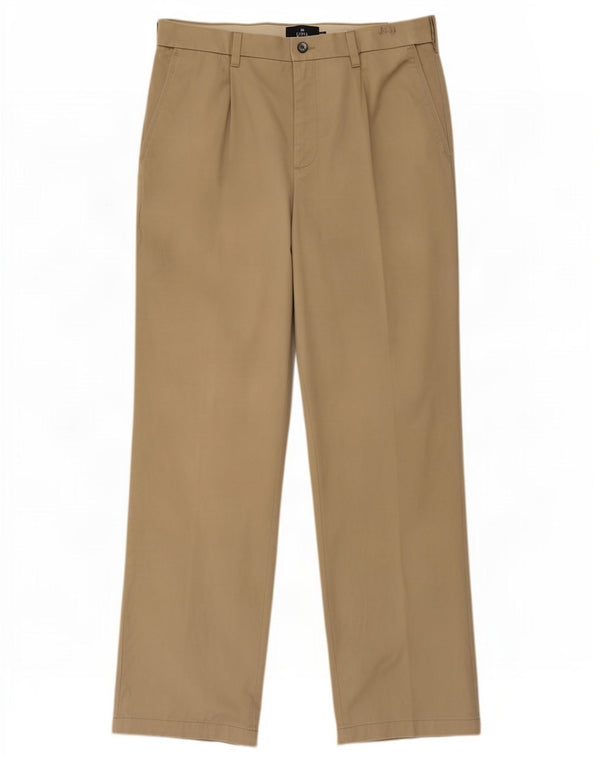 Marks & Spencer Pantalon Chino Pegged Homme W34 L31 Coton Beige