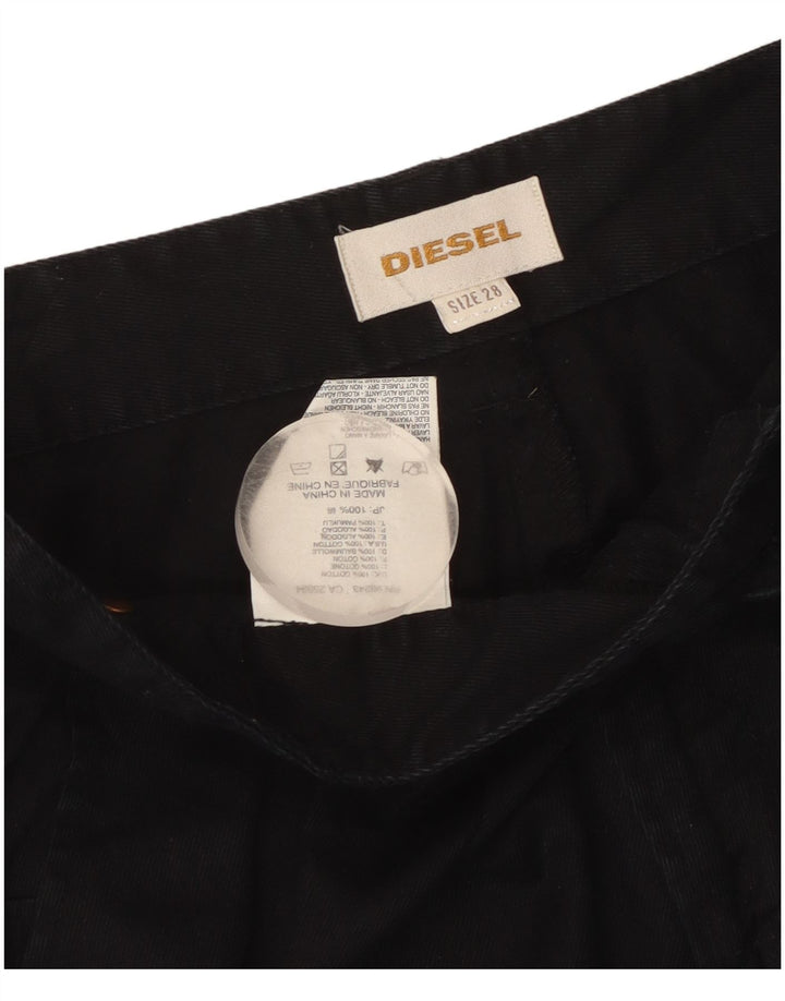 Pantalon court Diesel Femme W32 L25 Coton noir