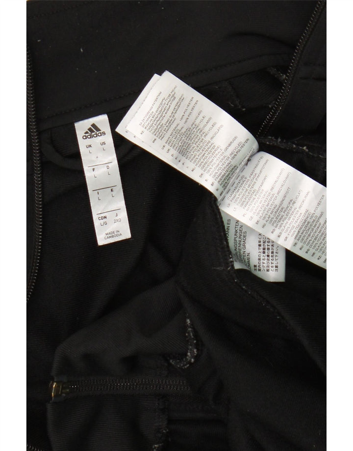 Adidas Veste de survêtement pour homme Large Noir Polyester