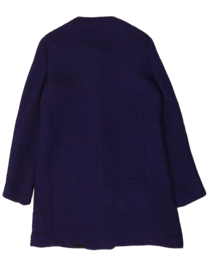 Zara Femme Pardessus UK 10 Petit Bleu Marine