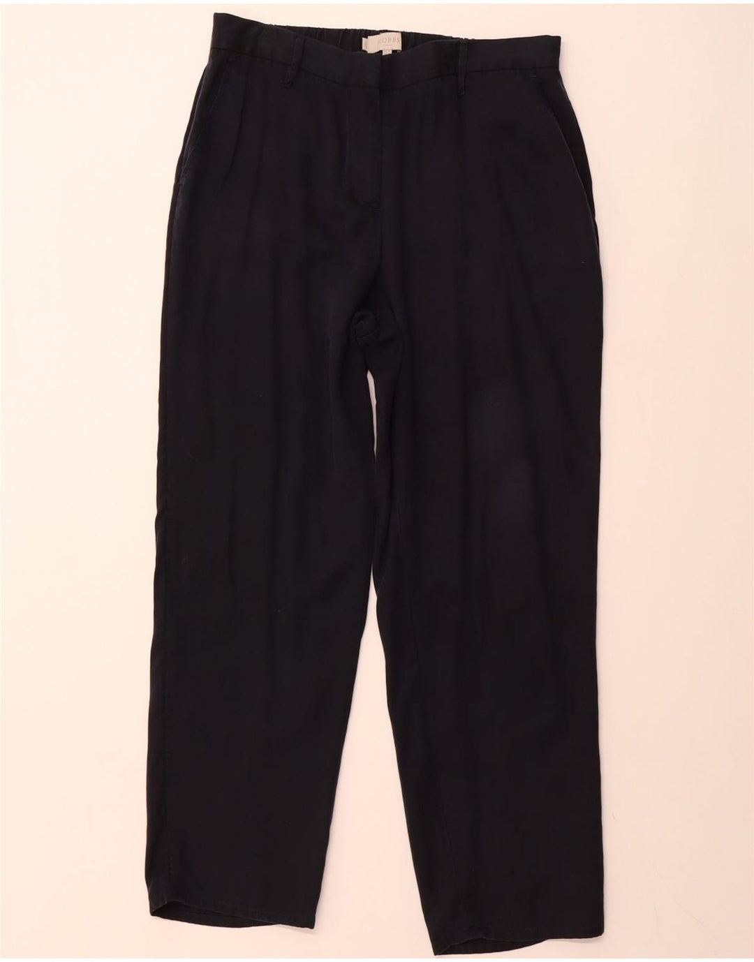HOBBS Pantalon Chino Droit Femme UK 12 Medium W30 L28 Bleu Marine
