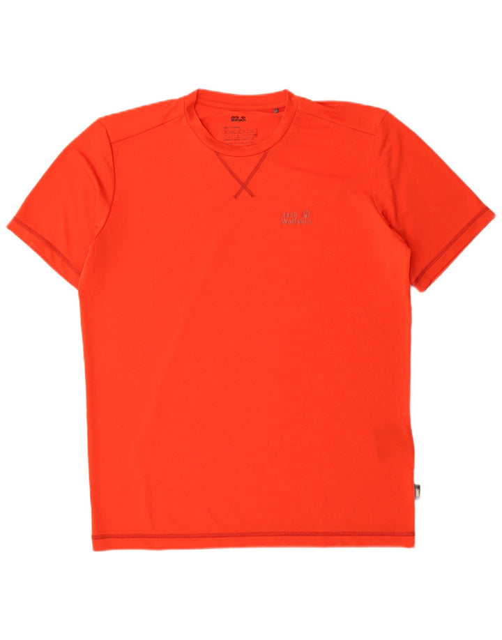 Jack Wolfskin T-Shirt Homme Top UK 40 Orange Moyen Polyester