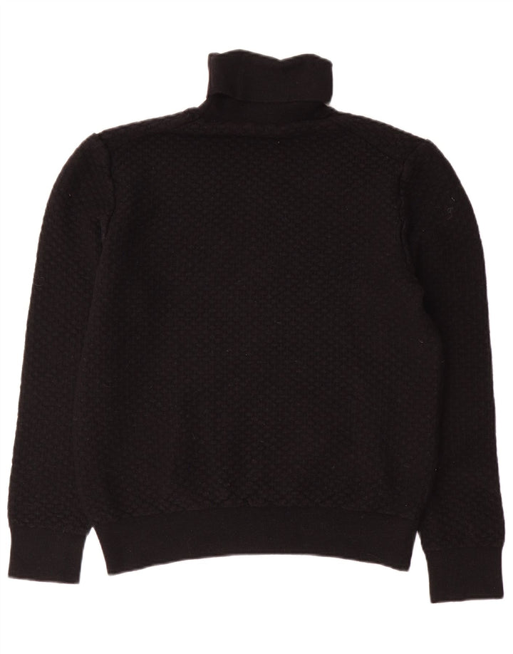 TRUSSARDI Pull col roulé pour femme UK 20 2XL Noir