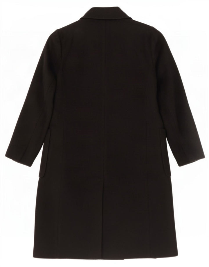 Marks & Spencer Manteau croisé pour femme UK 14 Laine noire moyenne