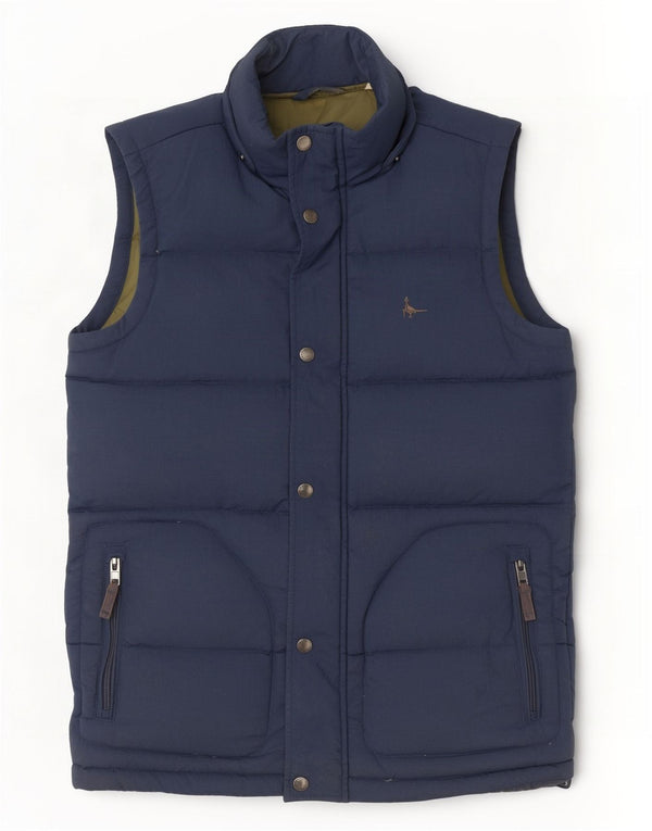 Jack Wills Gilet rembourré coupe ample pour homme UK 34 XS Bleu marine Polyamide
