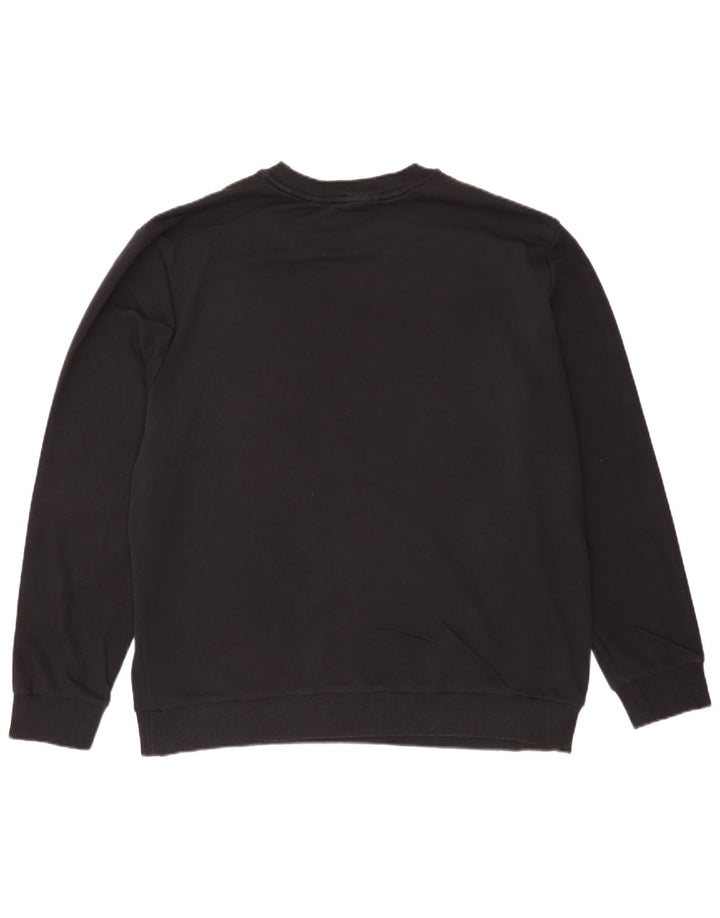 Calvin Klein Sweat-shirt graphique pour homme en coton noir 2XL