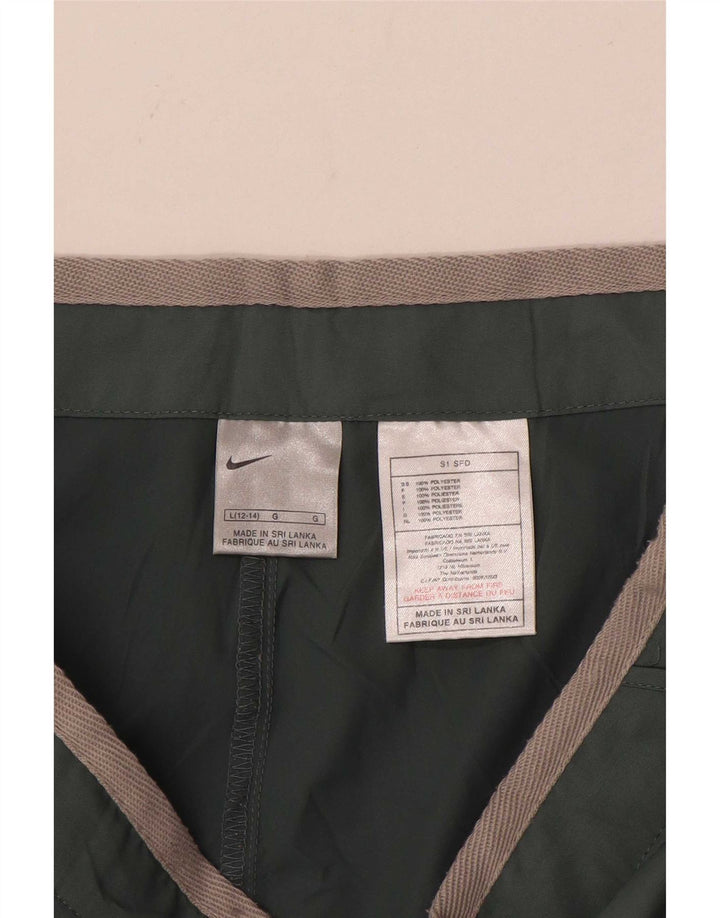 Nike Short de sport pour femme US 12/14 Large Vert Polyester