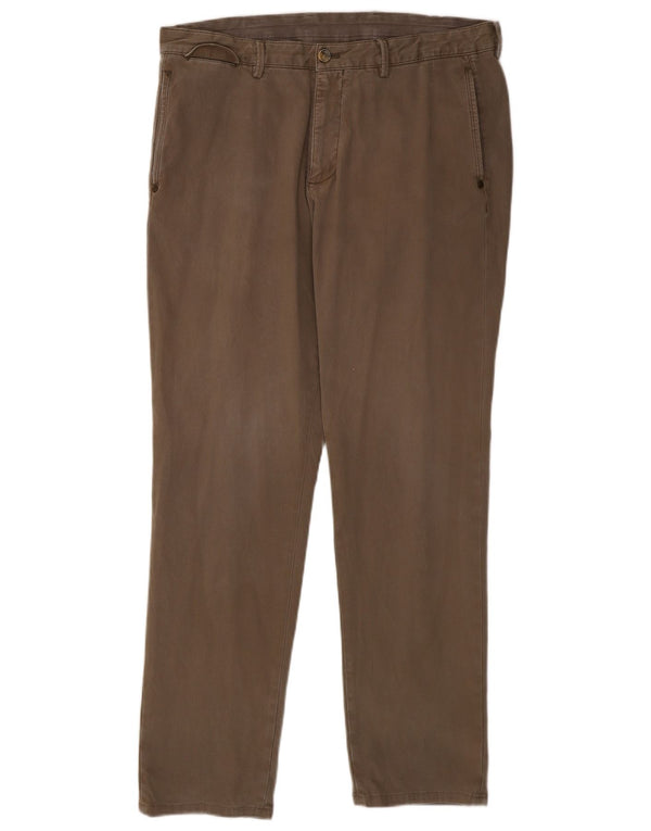 Massimo Dutti Pantalon chino slim coupe décontractée pour homme EU 46 XL W36 L31 Beige