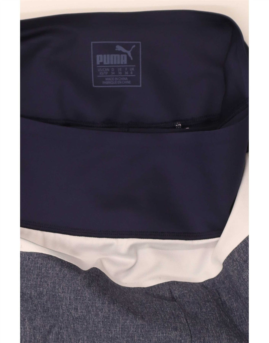 Puma Jupe-short pour femme UK 8 Small Bleu Colorblock Polyester Sports