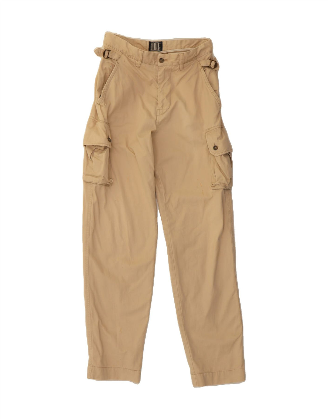 BLUE SIDE Mens Straight Cargo Trousers W30 L32 Beige Vintage Blue Side and Second-Hand Blue Side from Messina Hembry 