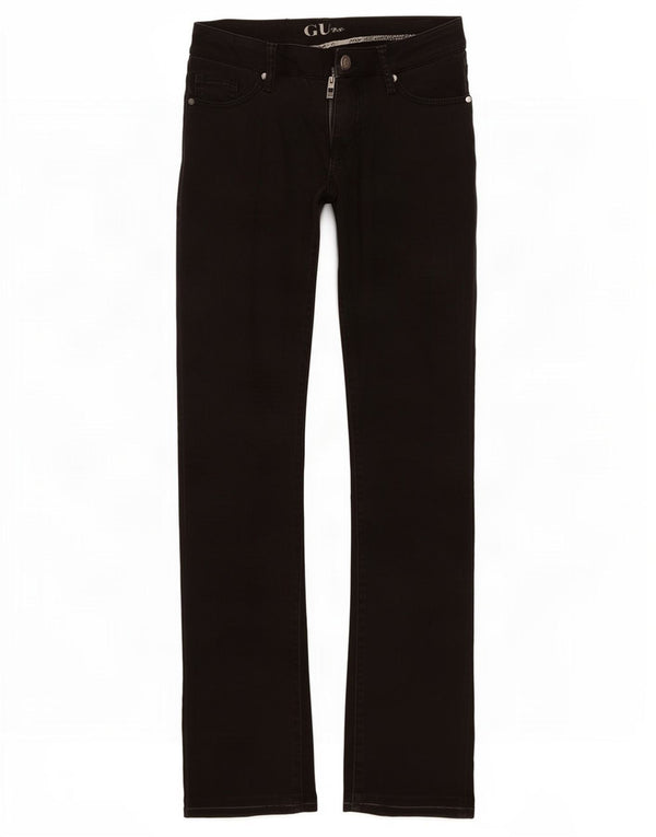 Guess Pantalon Droit Casual Femme W29 L29 Noir Coton