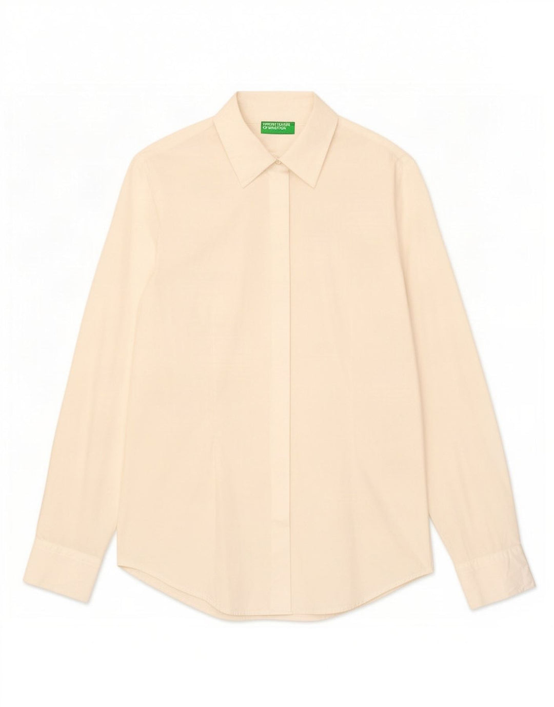 Benetton Chemise Femme UK 12 Medium Blanc