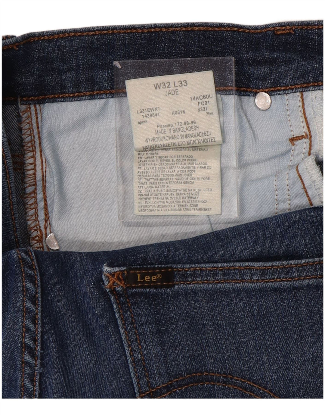 LEE Jean droit Jade femme W32 L32 bleu coton