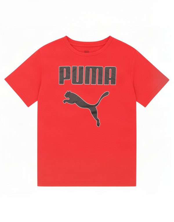 Puma T-Shirt Graphique Garçon 10-11 Ans Rouge Moyen