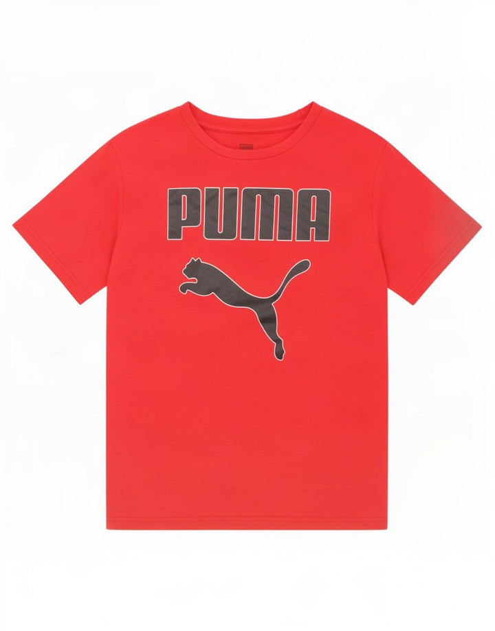 Puma T-Shirt Graphique Garçon 10-11 Ans Rouge Moyen
