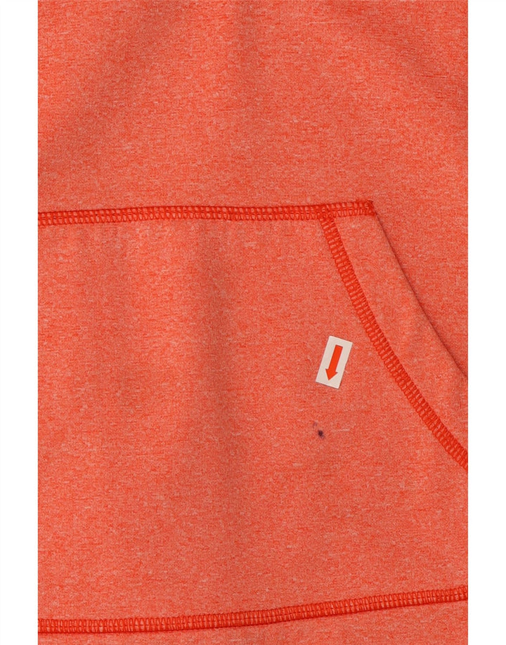 THE NORTH FACE Pull à capuche graphique pour femme UK 14 Large Orange Polyester