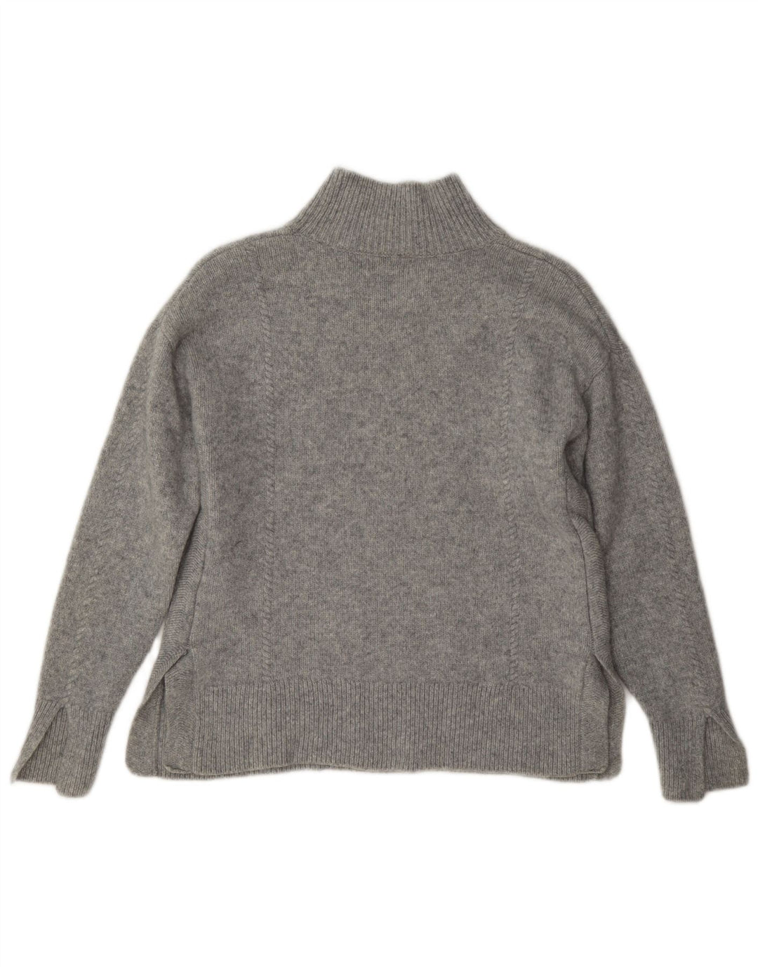 Gant Pull à col roulé pour femme UK 6 XS Gris Laine