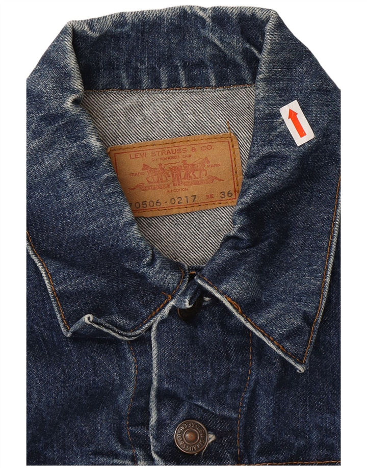 LEVI'S Veste en Jean Femme EU 36 Petit Bleu