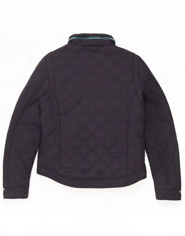 Superdry Veste matelassée à capuche pour hommes UK 38 Medium Navy Blue Nylon