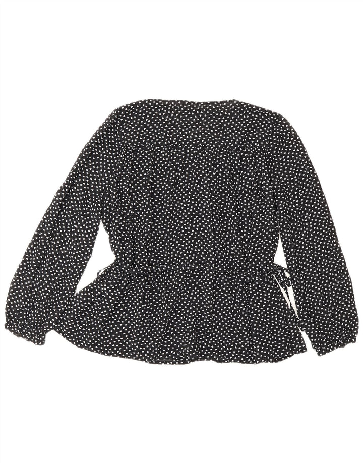 Whistles Chemisier pour femme UK 10 Petit cœur en polyester à pois noirs