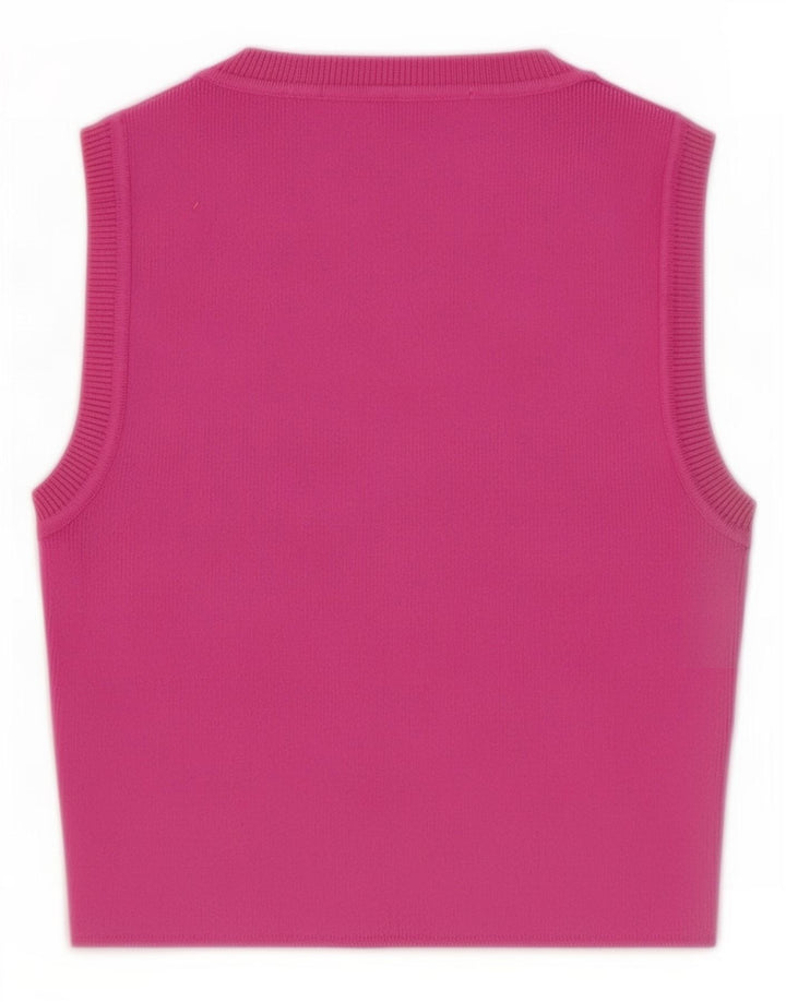 Zara Femme Débardeur UK 10 Petit Rose