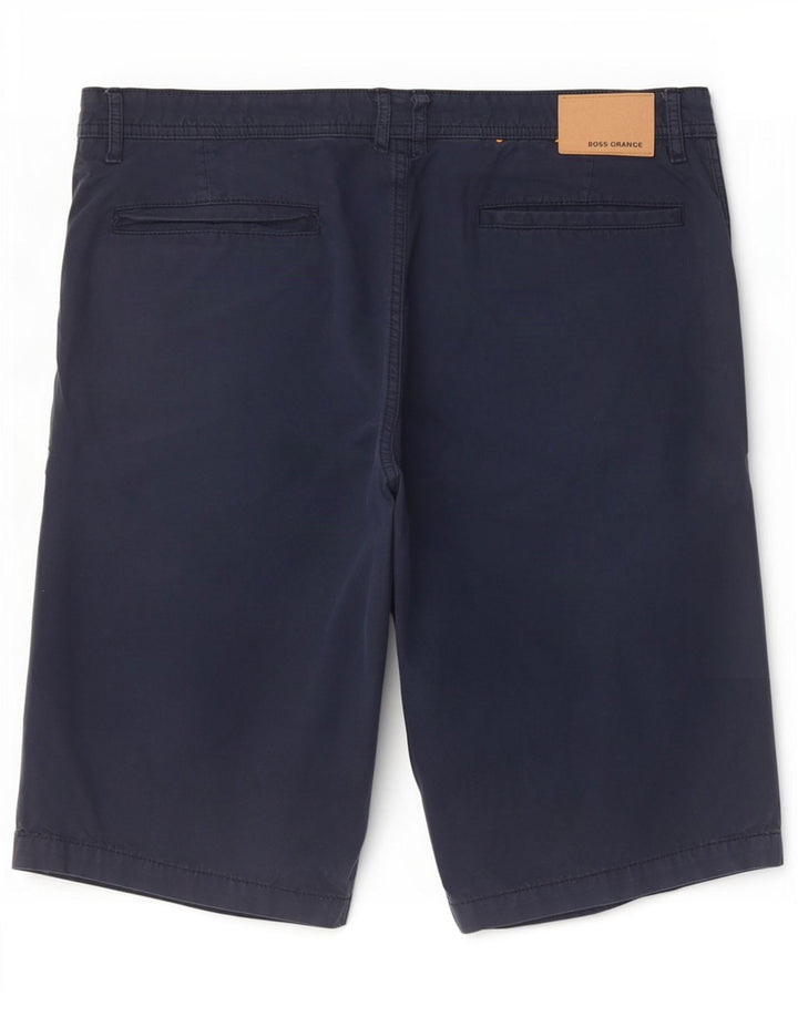 Hugo Boss Short Chino Homme W36 Large Bleu Marine Coton
