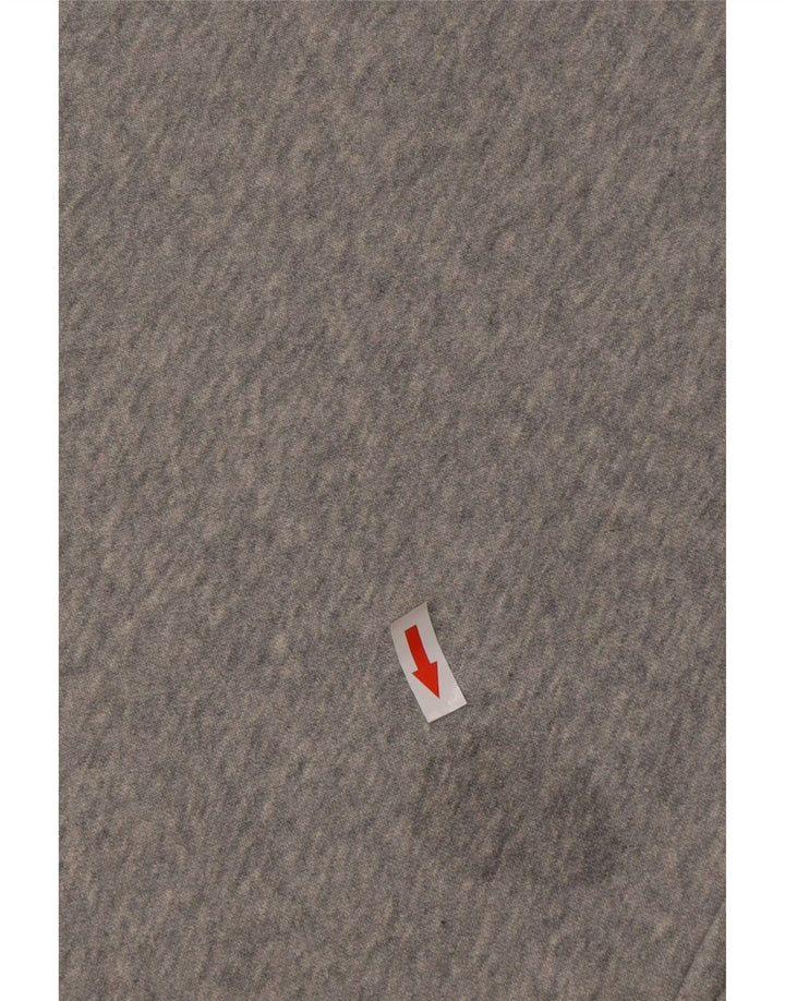 NIKE Pull à capuche coupe ample pour homme en coton gris moyen