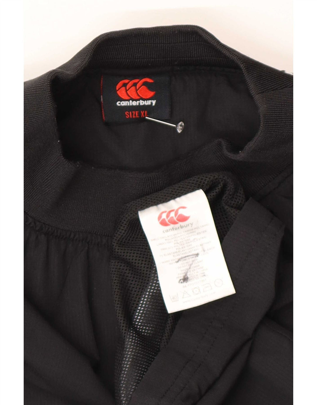 Canterbury Haut de Survêtement Pull XL Homme Noir Nylon