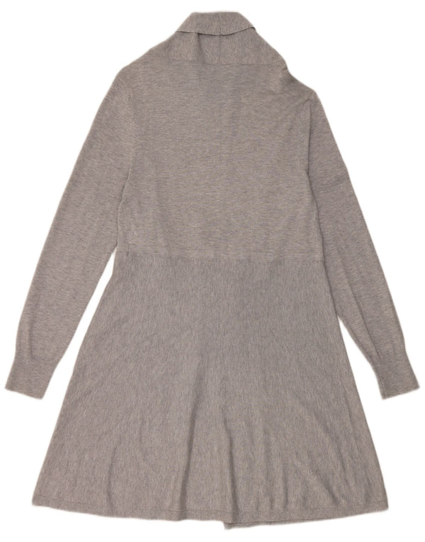 Phase Eight Pull cardigan ouvert long pour femme UK 14 Viscose gris moyen