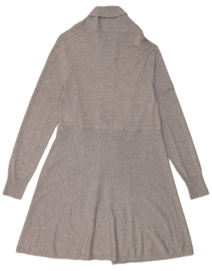 Phase Eight Pull cardigan ouvert long pour femme UK 14 Viscose gris moyen
