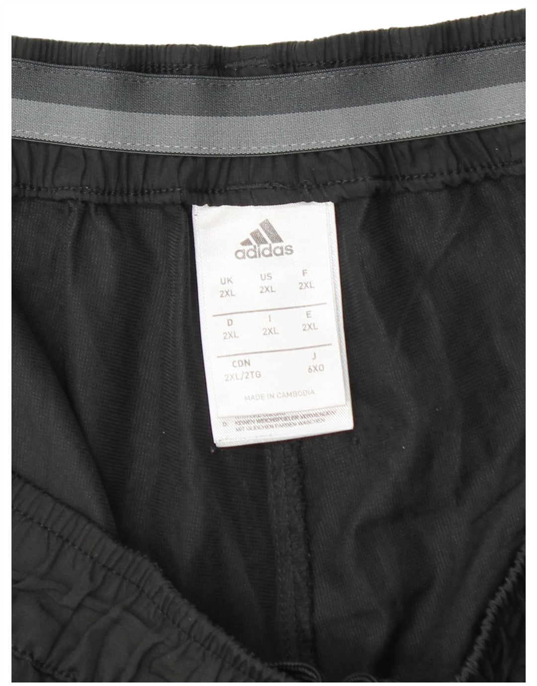 Adidas Short de sport pour homme 2XL Noir Polyester
