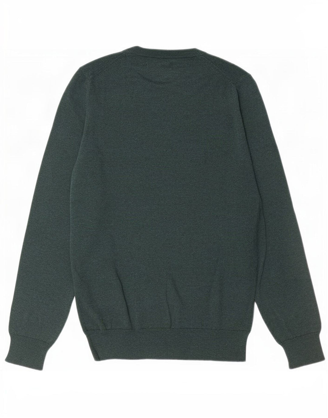 Marks & Spencer Pull col V pour homme en coton vert petit