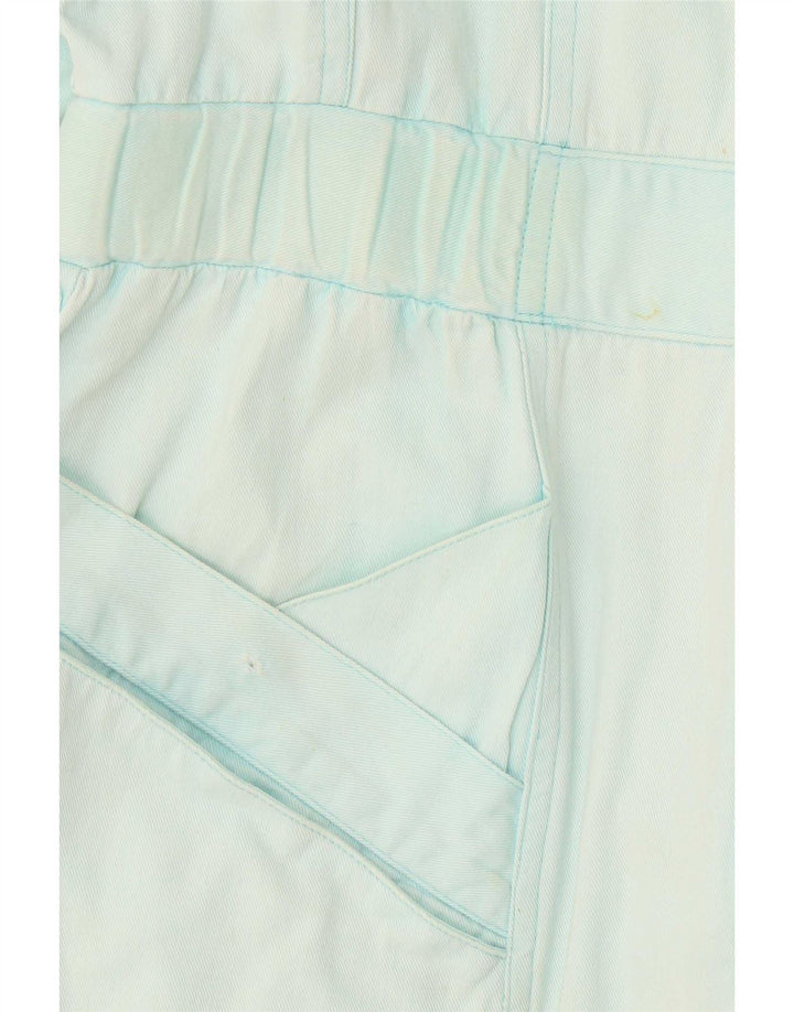 vintage Femme Manches Longues Combinaison Surdimensionnée EU 38 Bleu Moyen