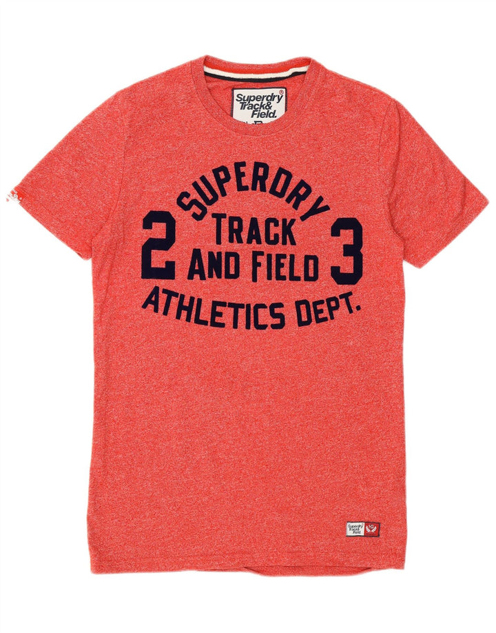 SUPERDRY T-Shirt Graphique Homme Petit Rouge Coton
