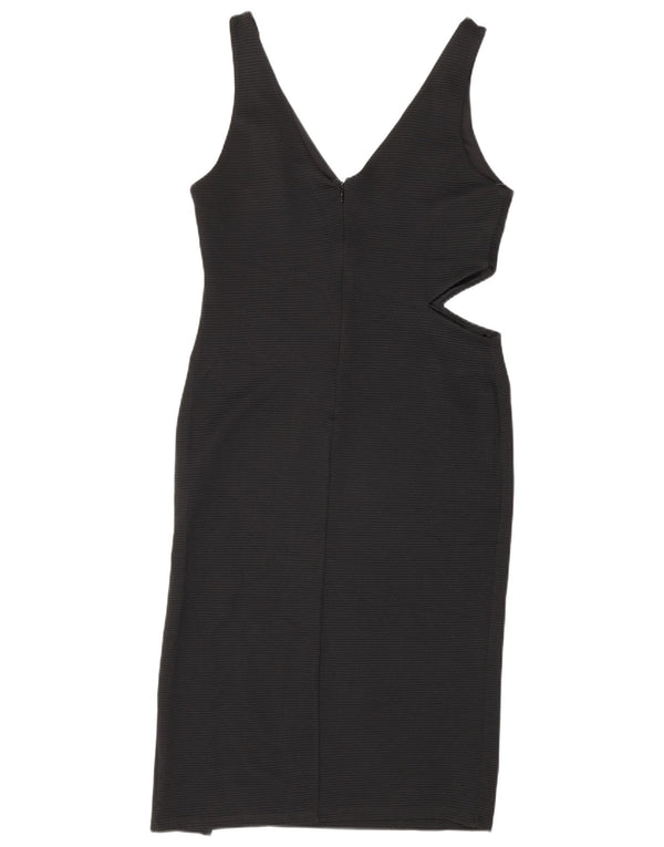 Topshop Robe moulante sans manches pour femme UK 42 Polyester noir moyen