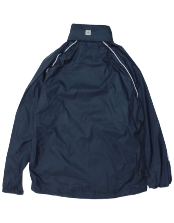 Mountain Warehouse Veste de pluie à capuche coupe ample pour homme UK 34 XS Bleu marine