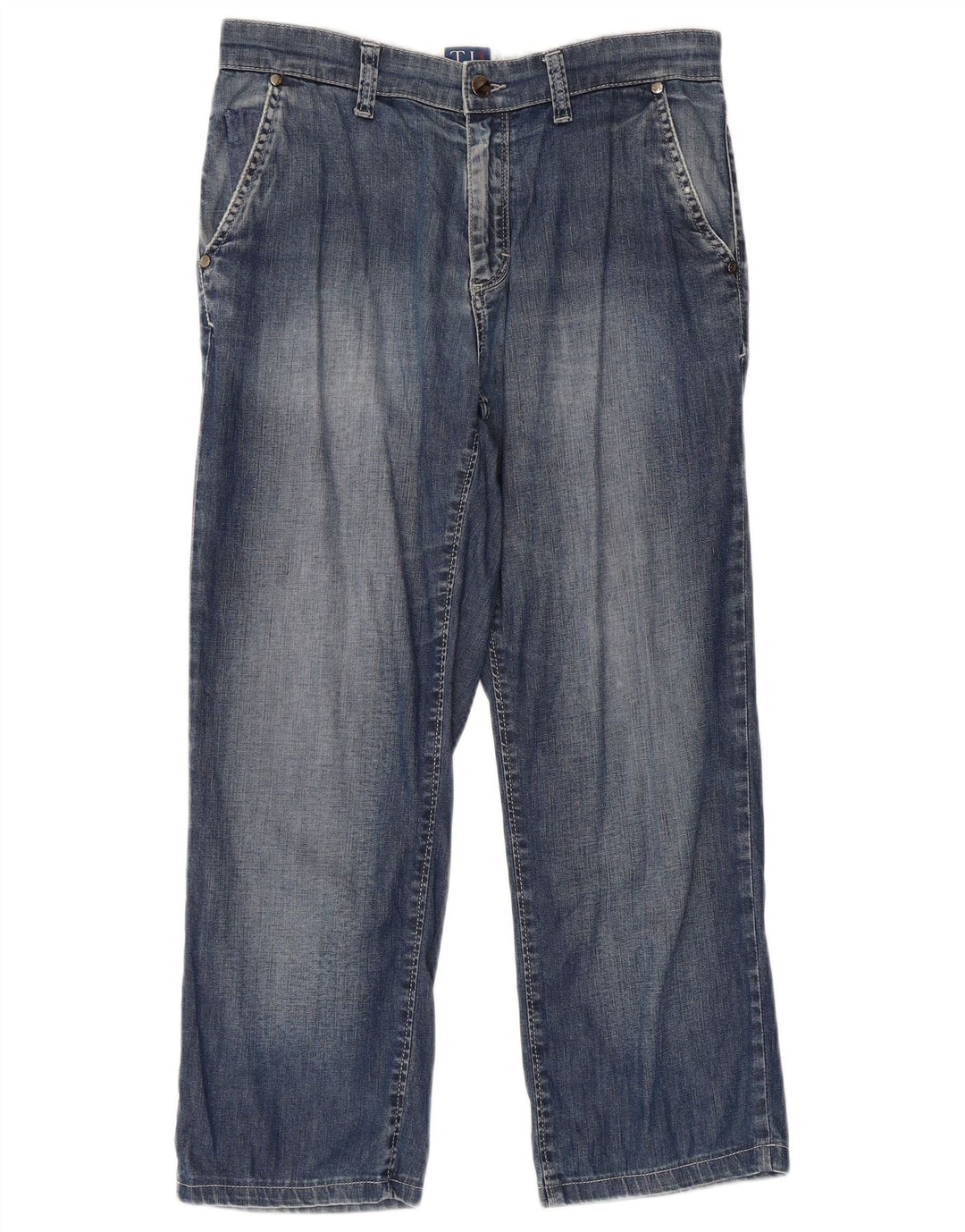 Trussardi Jean Court W30 L24 Bleu Coton Homme