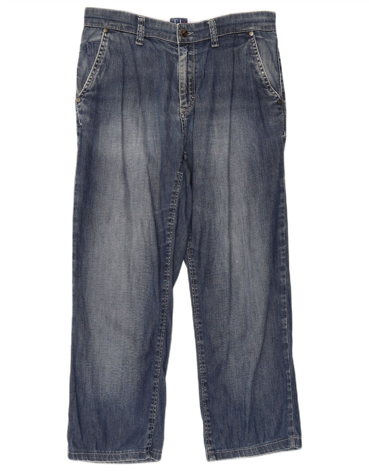 Trussardi Jean Court W30 L24 Bleu Coton Homme