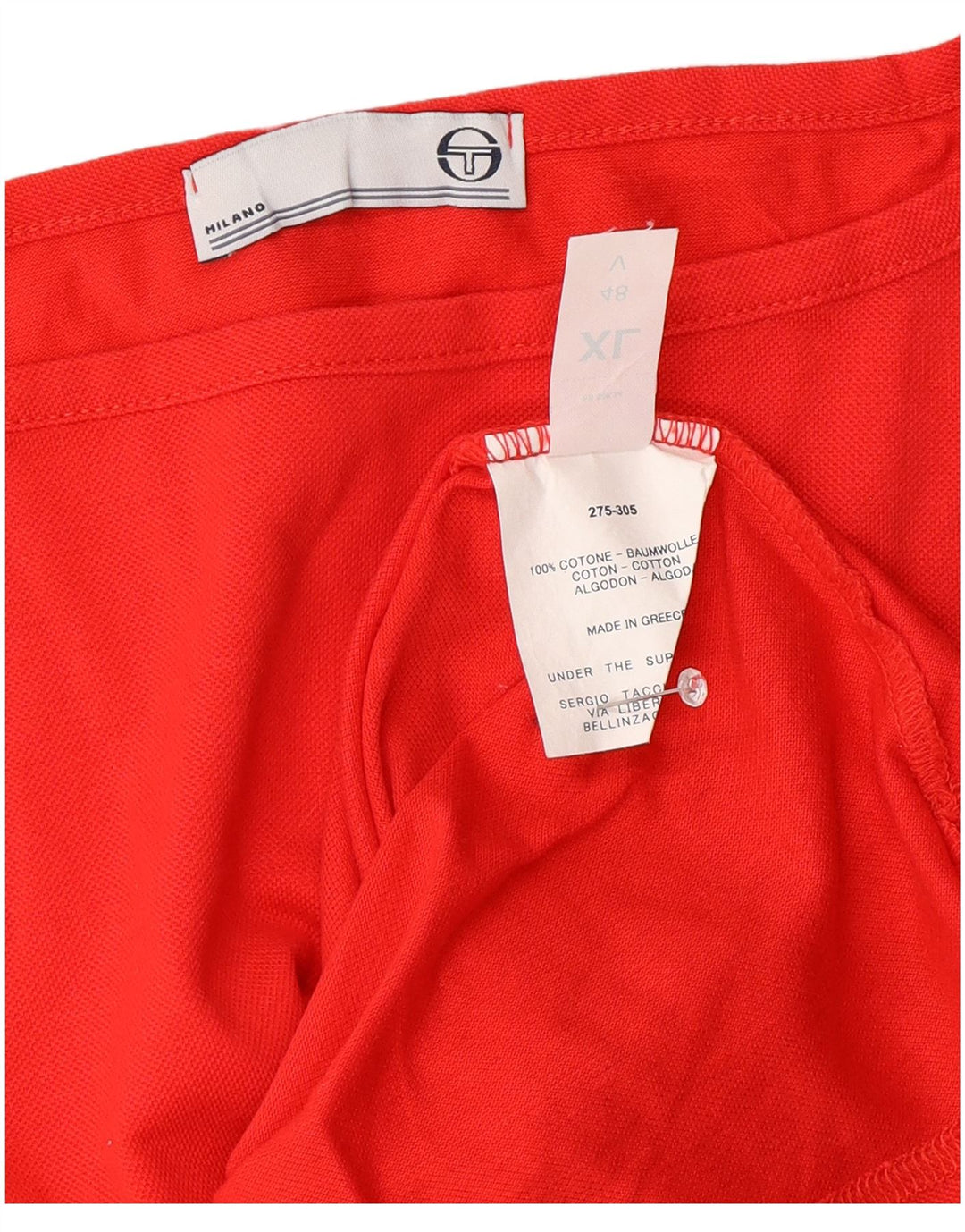 Sergio Tacchini Débardeur Femme UK 18 XL Coton Rouge