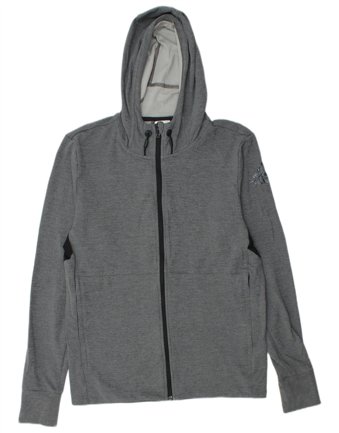 ADIDAS Pull à capuche zippé Climacool Graphic pour homme, petit gris color block