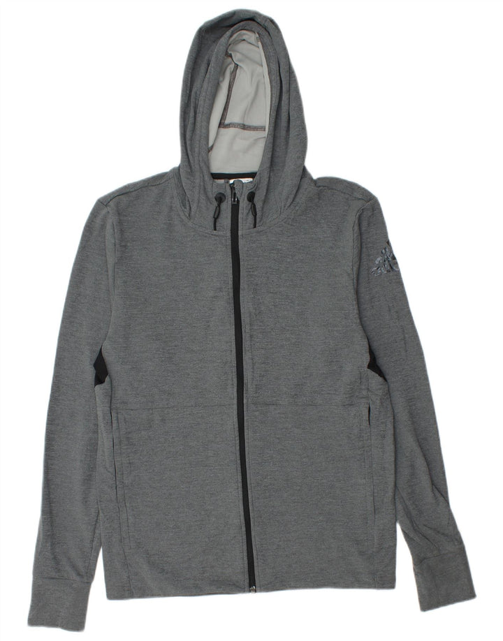 ADIDAS Pull à capuche zippé Climacool Graphic pour homme, petit gris color block