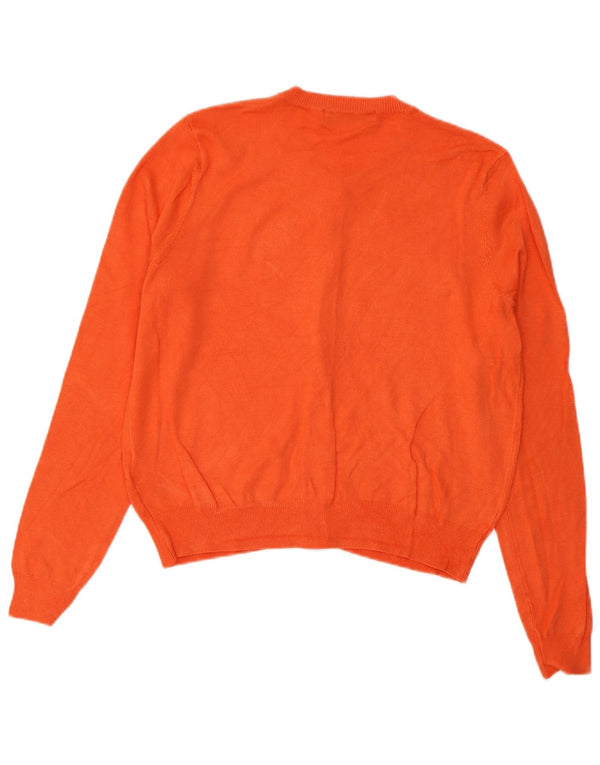 Marks & Spencer Pull cardigan court pour femme UK 14 Viscose orange moyen