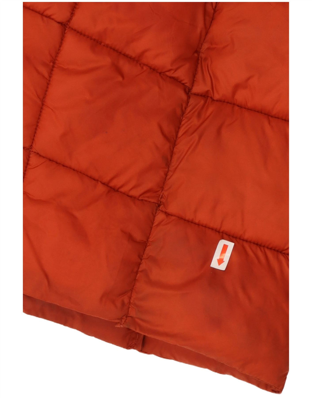 MICHAEL KORS Manteau rembourré à capuche pour femme UK 14 Nylon orange moyen