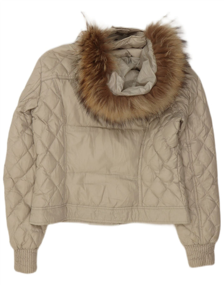 Marlboro Classics Veste matelassée à capuche pour femme IT 44 Vert moyen Polyester