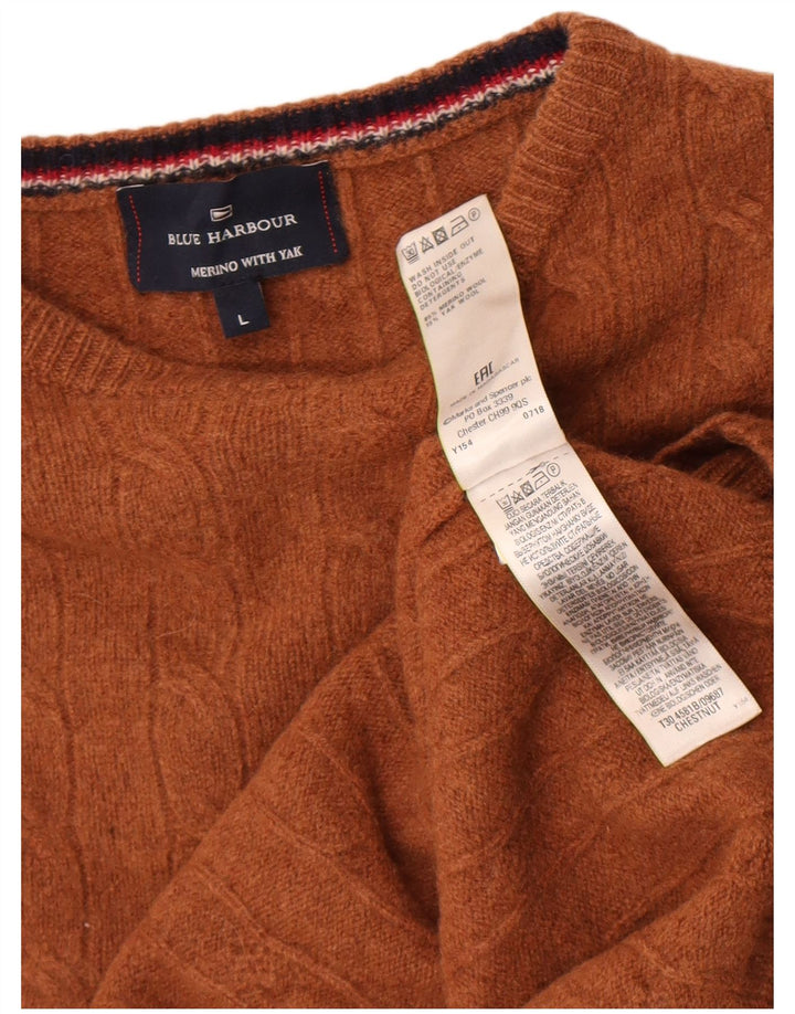 Marks & Spencer Pull à col rond pour garçon 12-13 ans Marron