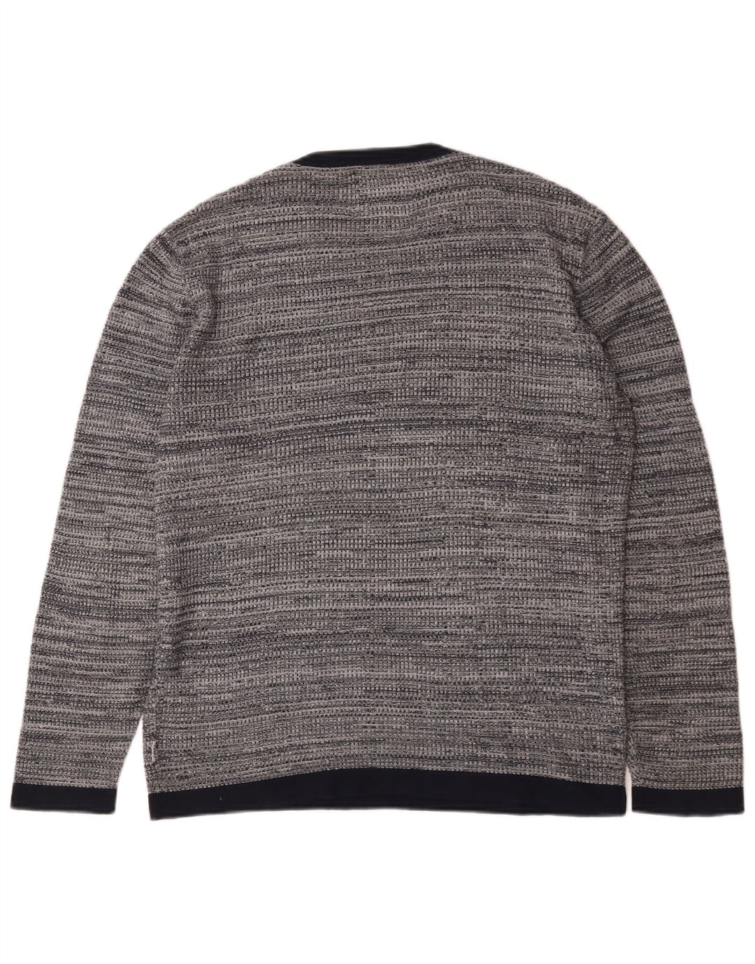 Jack & Jones Pull Col Rond Homme Gris Moyen Moucheté Coton