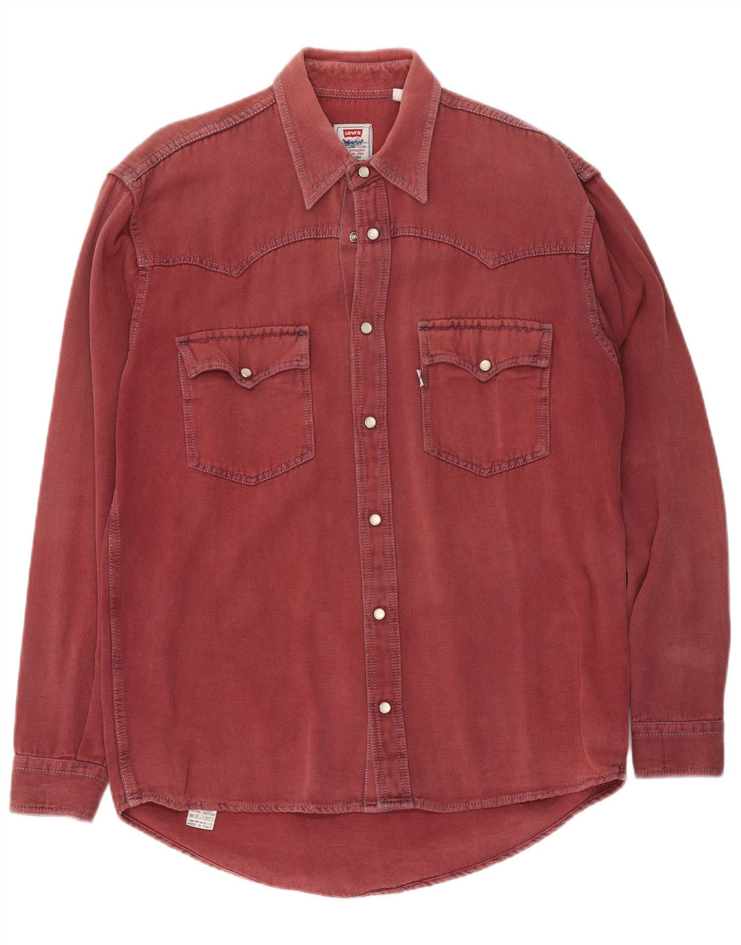 Levi's Chemise Western Homme Bordeaux Moyen Coton
