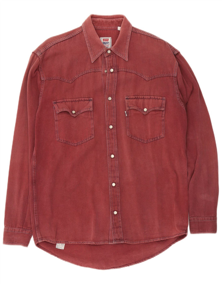 Levi's Chemise Western Homme Bordeaux Moyen Coton
