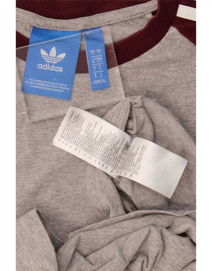 ADIDAS T-Shirt Homme Petit Gris Colorblock Coton